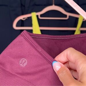 Red Merlot Longline Bra from Lululemon